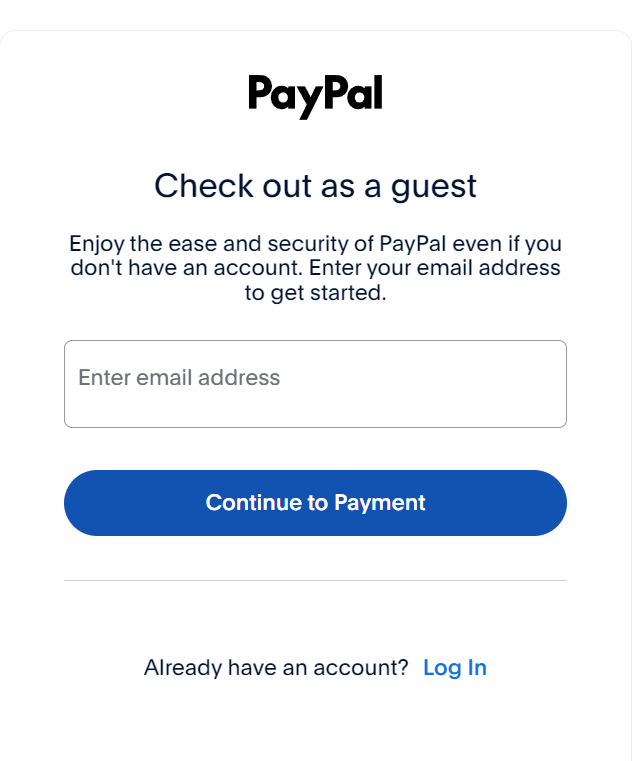 Paypay - enter email